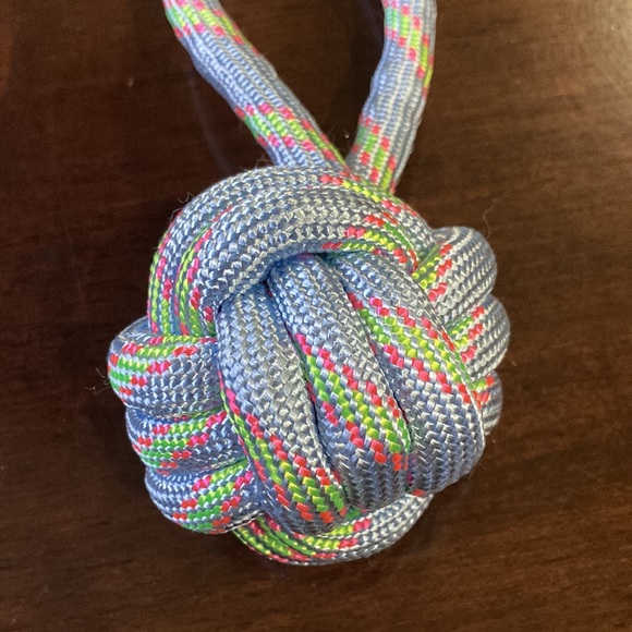 NWT Dog Rope Knot Toy Blue Pink Green - Picture 3 of 6